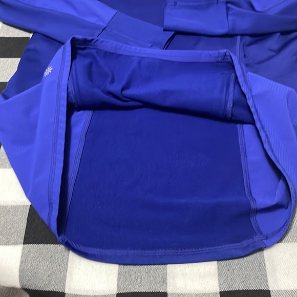 Athleta Plush Tech Hoodie 3.0 SAPPHIRE BLUE #721643 Size Medium Tall MT - Picture 10 of 14